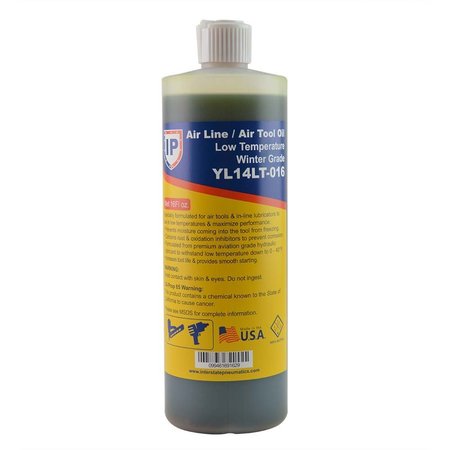 INTERSTATE PNEUMATICS 16 oz - Winter Grade Air Tool Oil - flip top Lid, PK 12 YL14LT-016-12CS